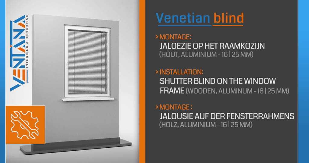 Montage op het raamkozijn